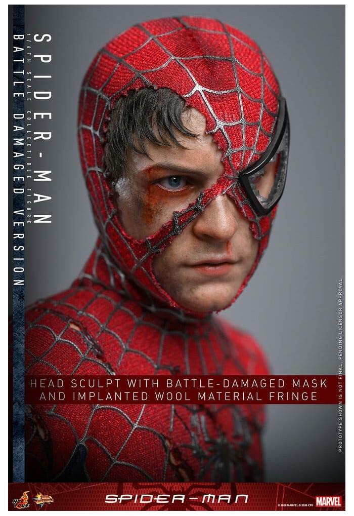 SPIDER-MAN - Spider-Man Battle Damaged Ver. 1/6 Action Figure 12" MMS859