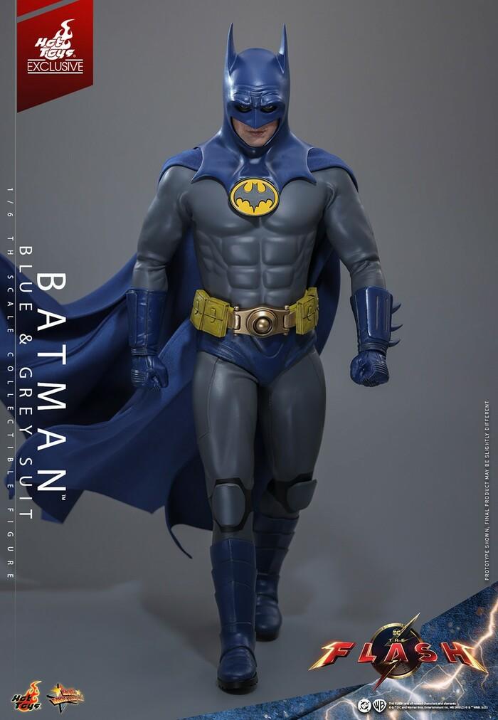 DC COMICS - The Flash Movie - Batman Blue & Grey Suit 1/6 Action Figure 12" Exclusive MMS834