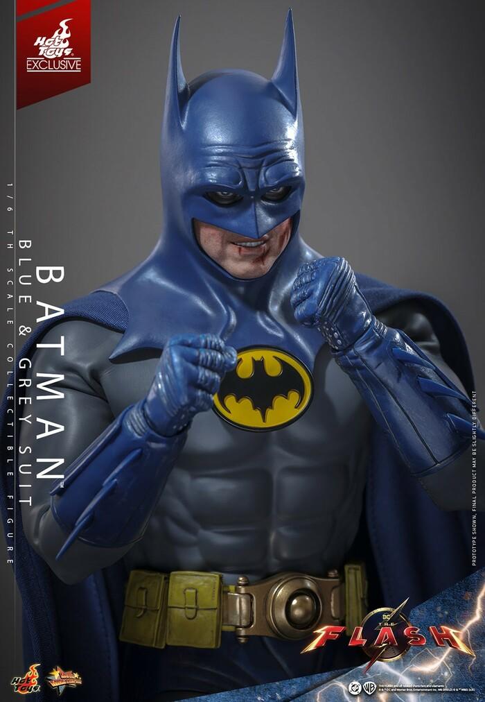 DC COMICS - The Flash Movie - Batman Blue & Grey Suit 1/6 Action Figure 12" Exclusive MMS834