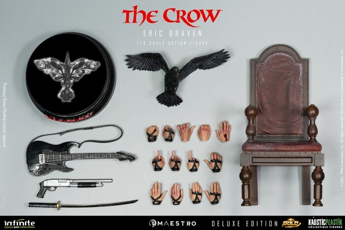 THE CROW - Eric Draven 1/6 Luxury Action Figure 12" Deluxe Gold Edition