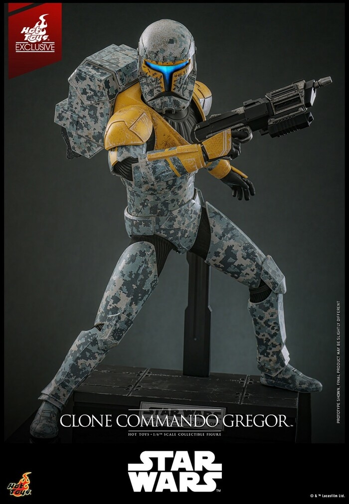 STAR WARS - The Clone Wars - Clone Commando Gregor 1/6 Action Figure 12" Exclusive TMS155