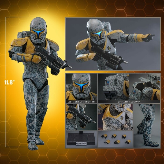 STAR WARS - The Clone Wars - Clone Commando Gregor 1/6 Action Figure 12" Exclusive TMS155