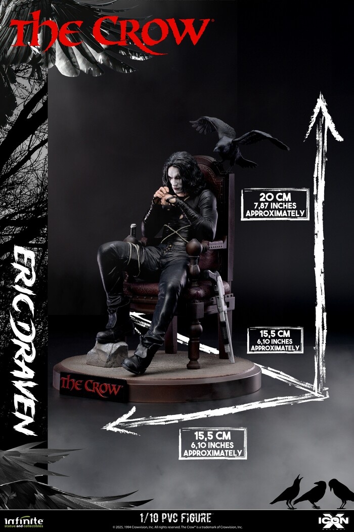 THE CROW - Eric Draven 1/10 Pvc Figure Icon X