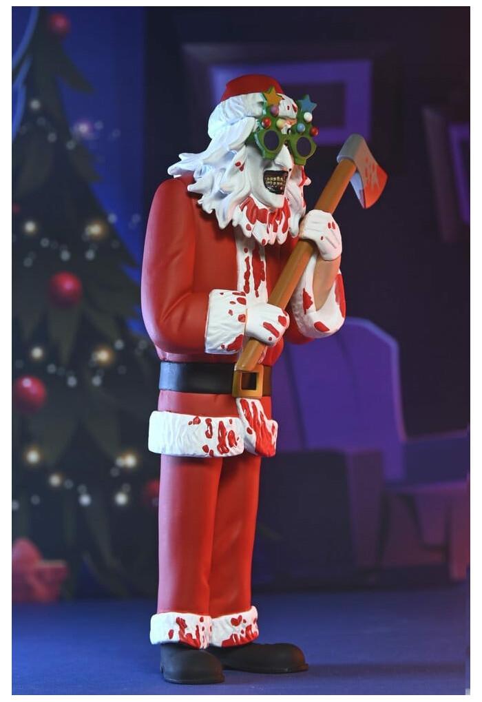 TERRIFIER 3 - Toony Terrors - Santa Suit Art the Clown Bloody Ver. Action Figure