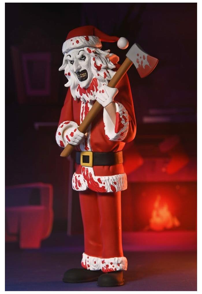 TERRIFIER 3 - Toony Terrors - Santa Suit Art the Clown Bloody Ver. Action Figure