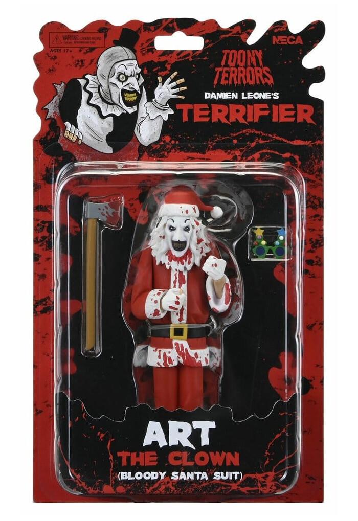 TERRIFIER 3 - Toony Terrors - Santa Suit Art the Clown Bloody Ver. Action Figure