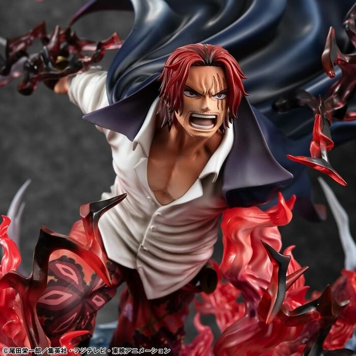 ONE PIECE - Leader of Red Hair Pirates Red-Haired Shanks Kamusari Pvc Figure P.O.P. SA-Maximum