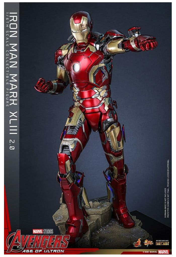 MARVEL - Avengers Age of Ultron - Iron Man Mark XLIII 2.0 1/6 Action Figure 12" Diecast MMS865D80