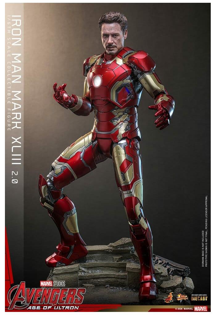MARVEL - Avengers Age of Ultron - Iron Man Mark XLIII 2.0 1/6 Action Figure 12" Diecast MMS865D80