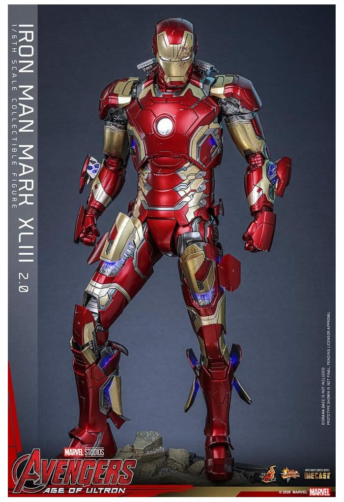 MARVEL - Avengers Age of Ultron - Iron Man Mark XLIII 2.0 1/6 Action Figure 12" Diecast MMS865D80