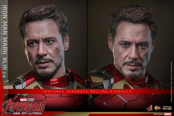 MARVEL - Avengers Age of Ultron - Iron Man Mark XLIII 2.0 1/6 Action Figure 12" Diecast MMS865D80