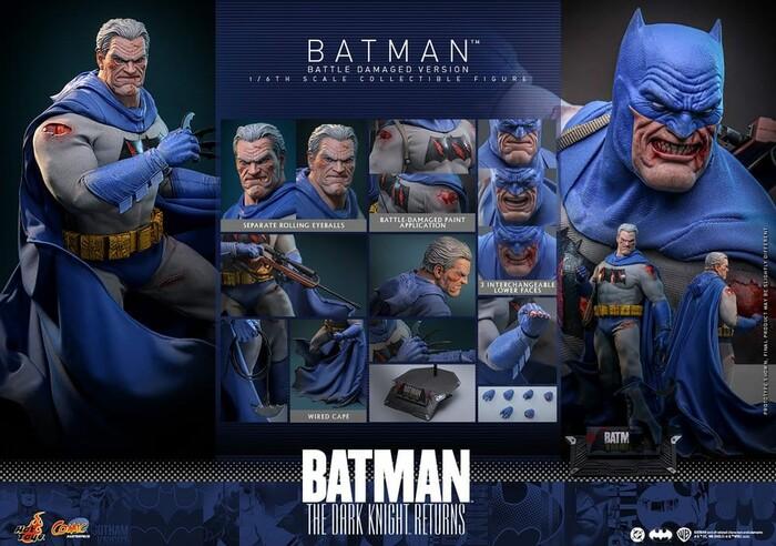 BATMAN - The Dark Knight Returns Comic - Batman Battle Damaged Ver. 1/6 Action Figure 12" CMS031