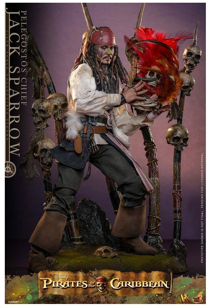PIRATES OF THE CARIBBEAN - Dead Man's Chest - Pelegostos Chief Jack Sparrow 1/6 Action Figure 12" DX-48