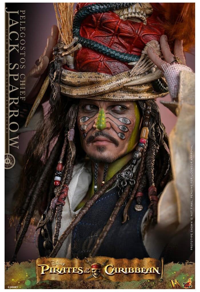 PIRATES OF THE CARIBBEAN - Dead Man's Chest - Pelegostos Chief Jack Sparrow 1/6 Action Figure 12" DX-48