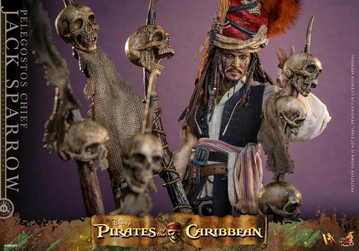 PIRATES OF THE CARIBBEAN - Dead Man's Chest - Pelegostos Chief Jack Sparrow 1/6 Action Figure 12" DX-48