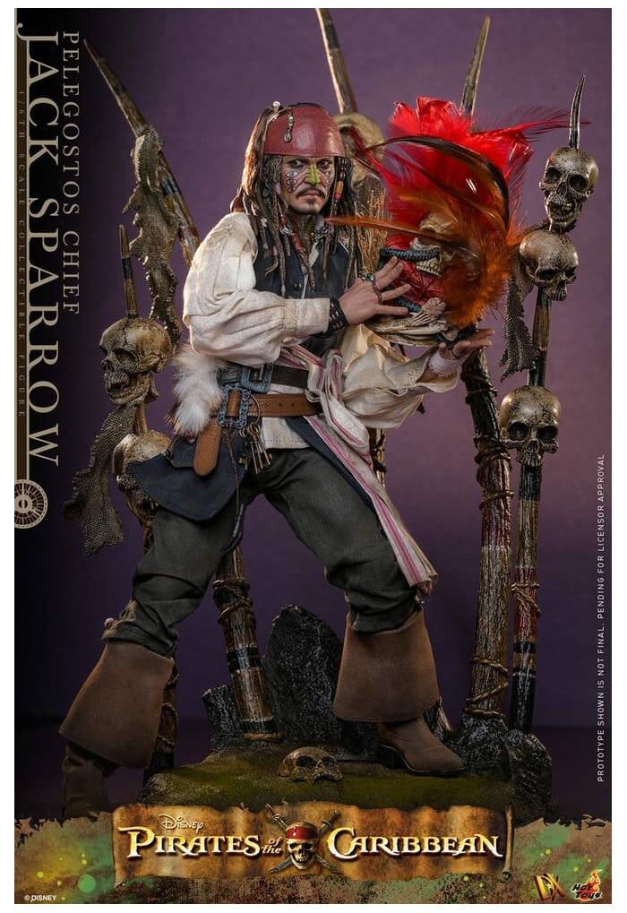 PIRATES OF THE CARIBBEAN - Dead Man's Chest - Pelegostos Chief Jack Sparrow 1/6 Action Figure 12" DX-48