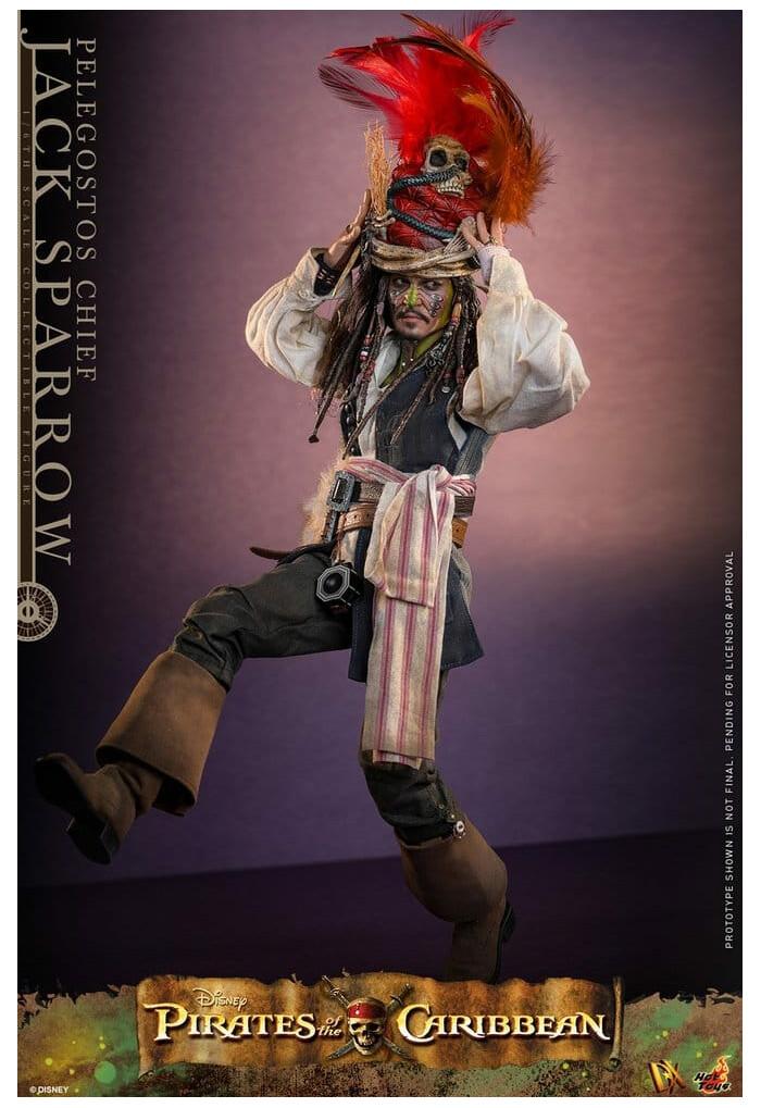 PIRATES OF THE CARIBBEAN - Dead Man's Chest - Pelegostos Chief Jack Sparrow 1/6 Action Figure 12" DX-48