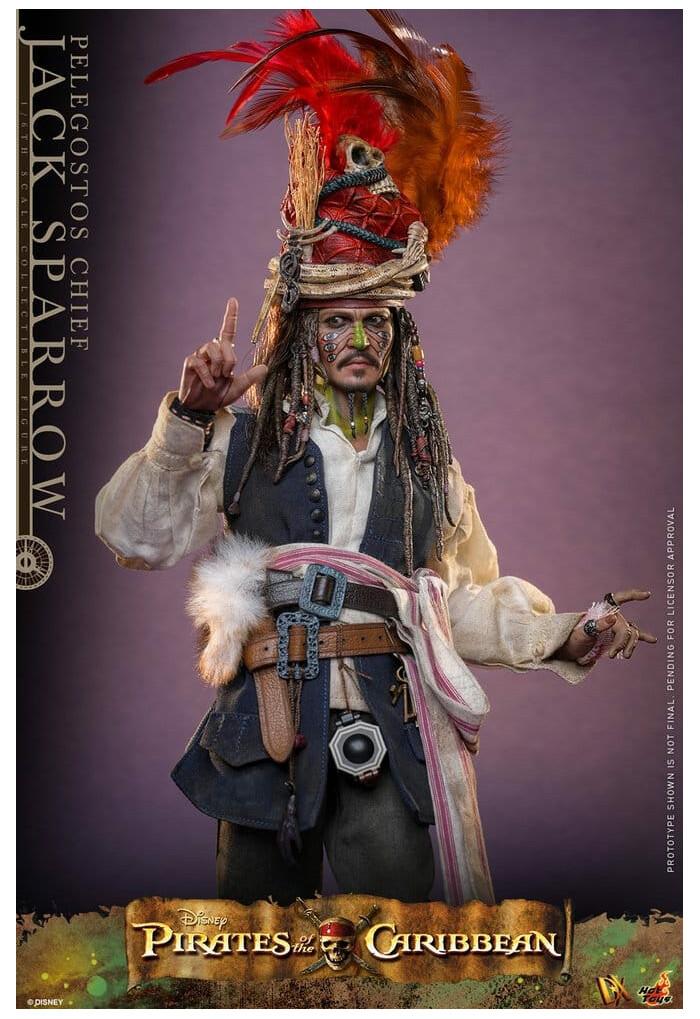 PIRATES OF THE CARIBBEAN - Dead Man's Chest - Pelegostos Chief Jack Sparrow 1/6 Action Figure 12" DX-48