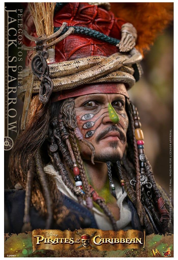PIRATES OF THE CARIBBEAN - Dead Man's Chest - Pelegostos Chief Jack Sparrow 1/6 Action Figure 12" DX-48