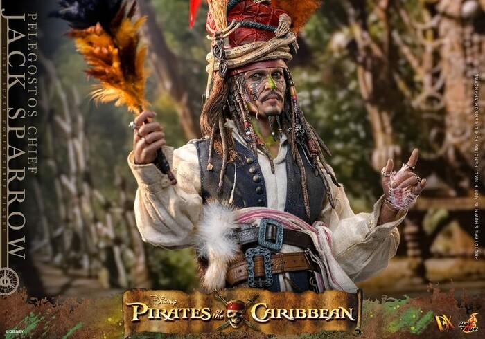 PIRATES OF THE CARIBBEAN - Dead Man's Chest - Pelegostos Chief Jack Sparrow 1/6 Action Figure 12" DX-48