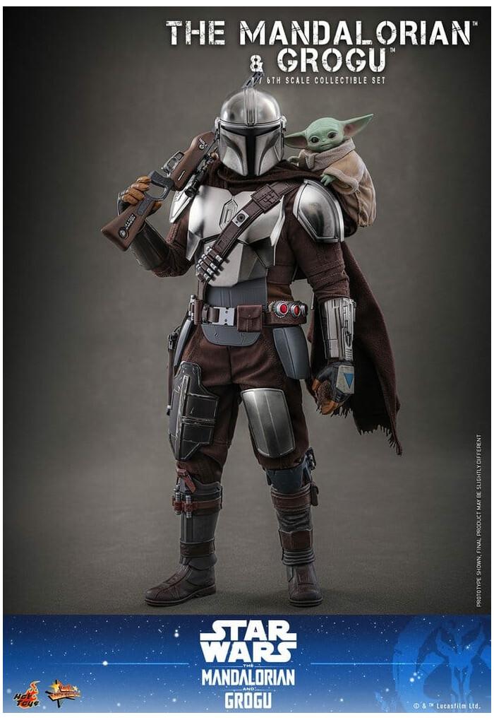 STAR WARS - The Mandalorian - The Mandalorian & Grogu 2-Pack 1/6 Action Figure 12" MMS871
