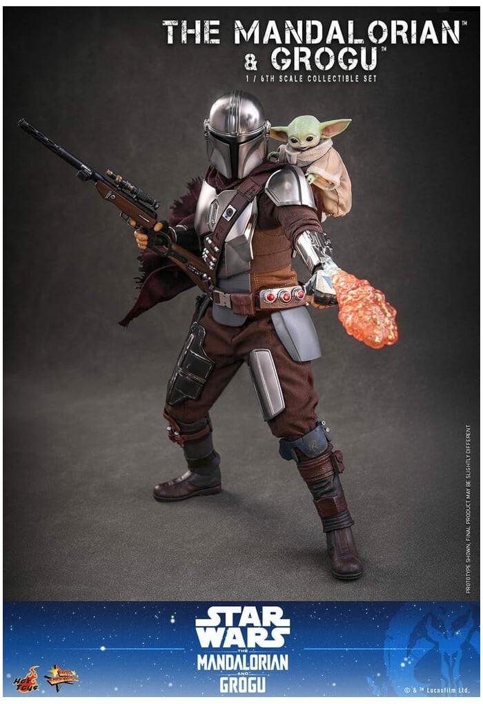 STAR WARS - The Mandalorian - The Mandalorian & Grogu 2-Pack 1/6 Action Figure 12" MMS871