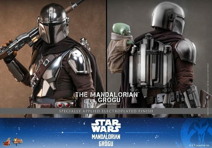 STAR WARS - The Mandalorian - The Mandalorian & Grogu 2-Pack 1/6 Action Figure 12" MMS871