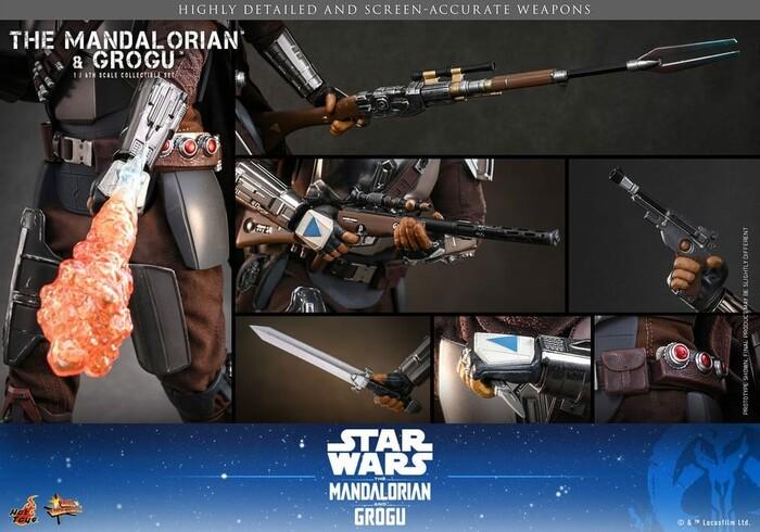 STAR WARS - The Mandalorian - The Mandalorian & Grogu 2-Pack 1/6 Action Figure 12" MMS871