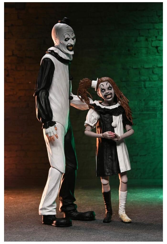 TERRIFIER 2 - Art the Clown & Little Pale Girl Ultimate Action Figure 2-Pack