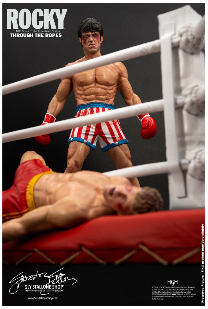 ROCKY - Rocky Over Drago Through The Ropes 1/10 Polystone Statue