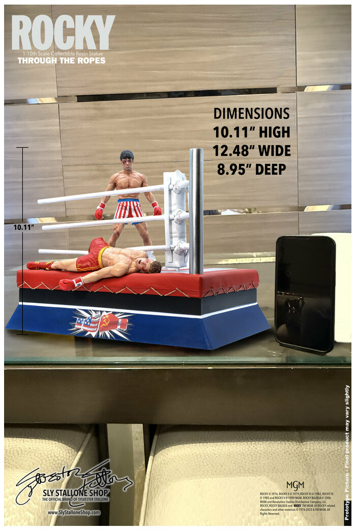 ROCKY - Rocky Over Drago Through The Ropes 1/10 Polystone Statue
