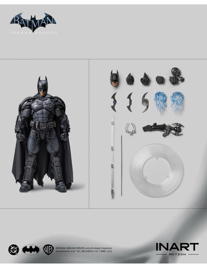 BATMAN - Arkham Origins - Batman Battle Damaged Ver. 1/12 Action Figure INART