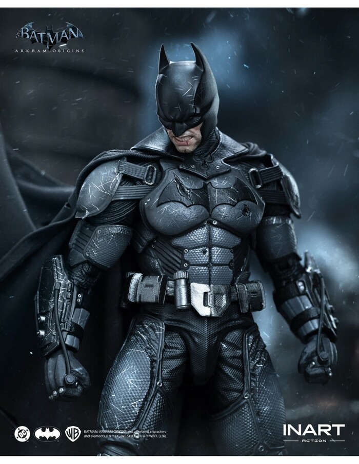 BATMAN - Arkham Origins - Batman Battle Damaged Ver. 1/12 Action Figure INART