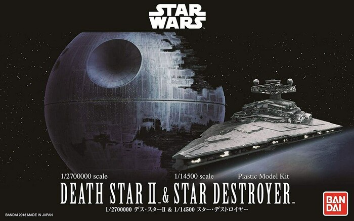 STAR WARS - 1/2700000 Death Star II & 1/14500 Imperial Star Destroyer Set Model Kit