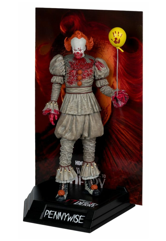IT - Welcome to Derry - Movie Maniacs - Bloody Pennywise Action Figure