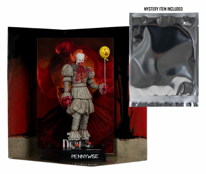 IT - Welcome to Derry - Movie Maniacs - Bloody Pennywise Action Figure