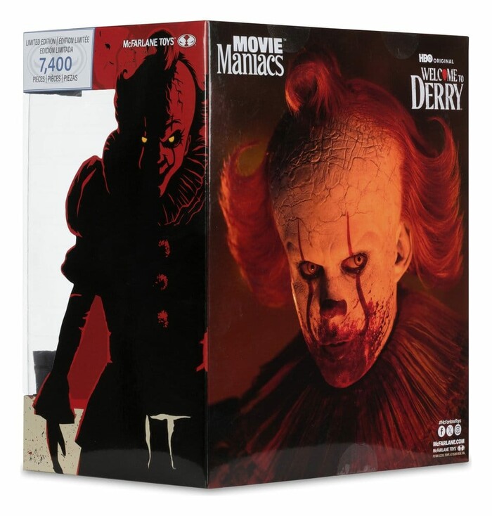 IT - Welcome to Derry - Movie Maniacs - Bloody Pennywise Action Figure