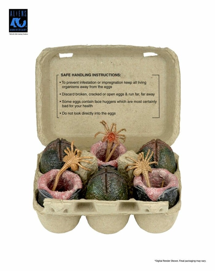 ALIENS - 40th Anniversary - Carton of Alien Eggs 6-Pack Accessory