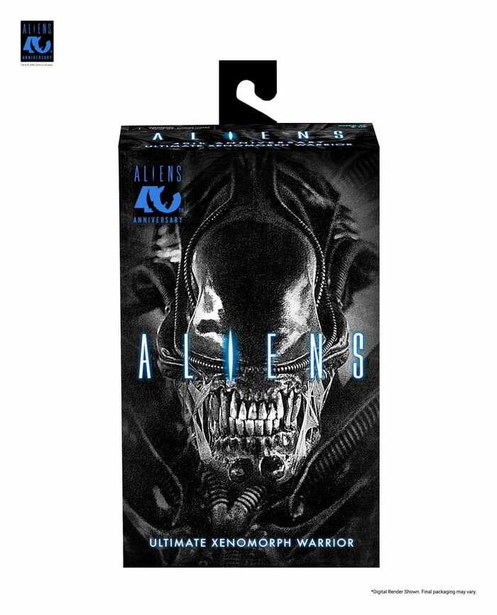 ALIENS - 40th Anniversary - 1986 Xenomorph Black Ultimate Action Figure