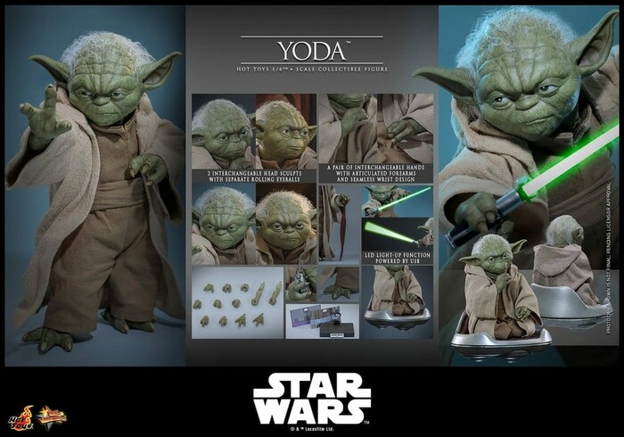 STAR WARS - Episode III - Revenge of the Sith - Yoda 1/6 Action Figure MMS878