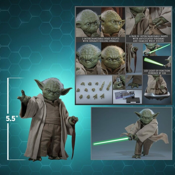STAR WARS - Episode III - Revenge of the Sith - Yoda 1/6 Action Figure MMS878