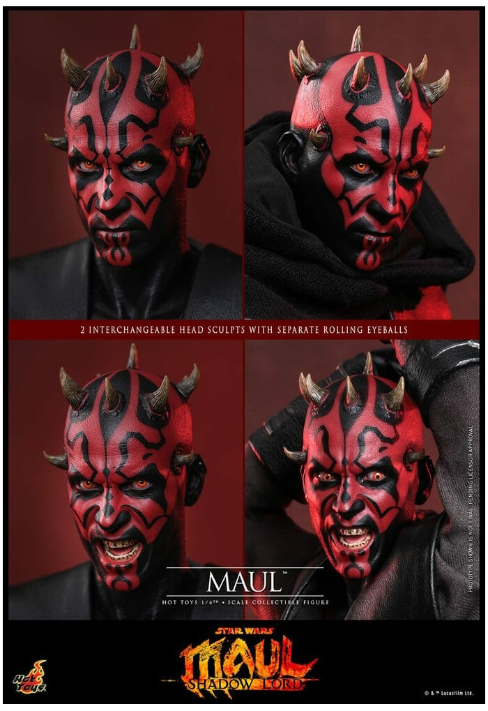 STAR WARS - Maul Shadow Lord - Maul 1/6 Action Figure 12" TMS187