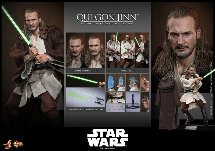 STAR WARS - Episode I - Qui-Gon Jinn Collector Edition 1/6 Action Figure 12" MMS880