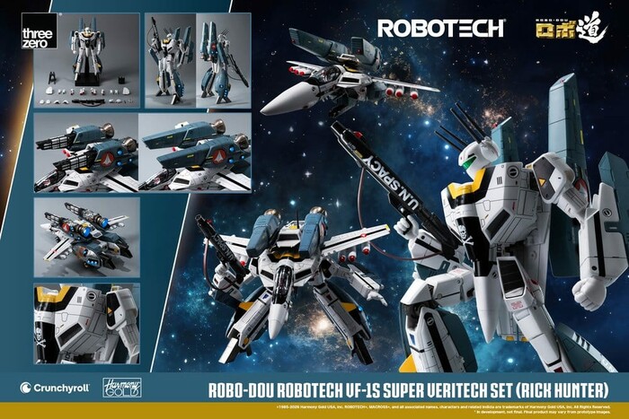 MACROSS - ROBOTECH - VF-1S Super Veritech Set Rick Hunter Robo-Dou Action Figure