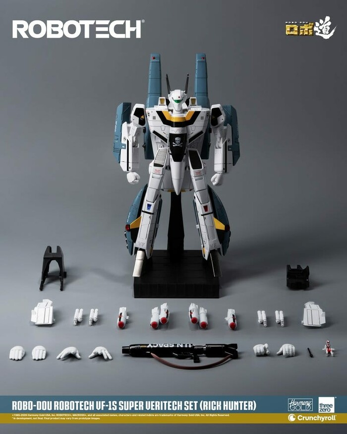 MACROSS - ROBOTECH - VF-1S Super Veritech Set Rick Hunter Robo-Dou Action Figure