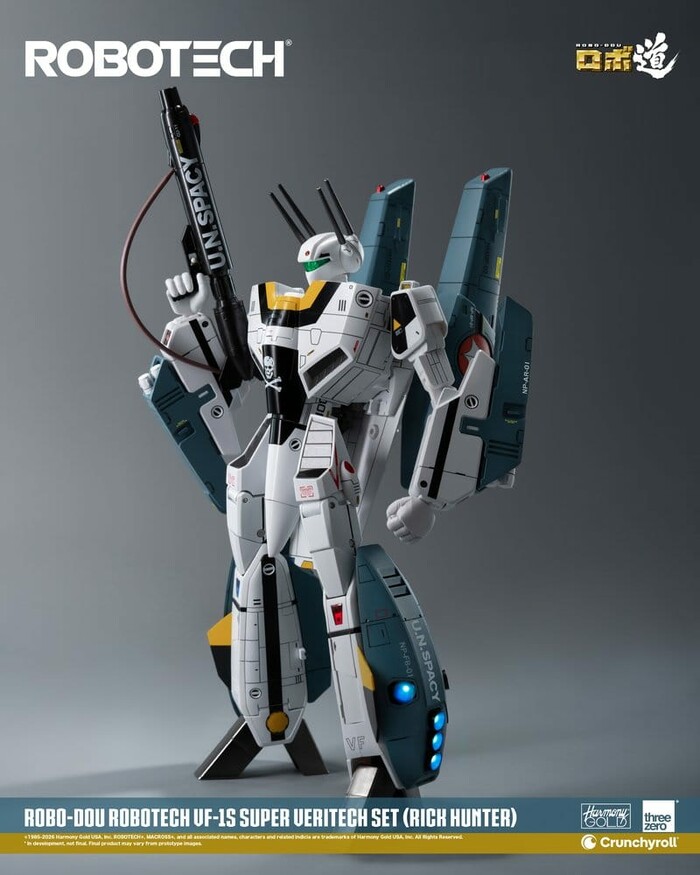 MACROSS - ROBOTECH - VF-1S Super Veritech Set Rick Hunter Robo-Dou Action Figure