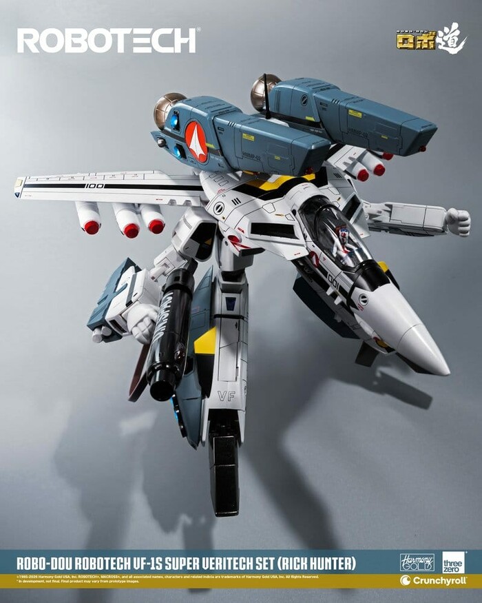 MACROSS - ROBOTECH - VF-1S Super Veritech Set Rick Hunter Robo-Dou Action Figure