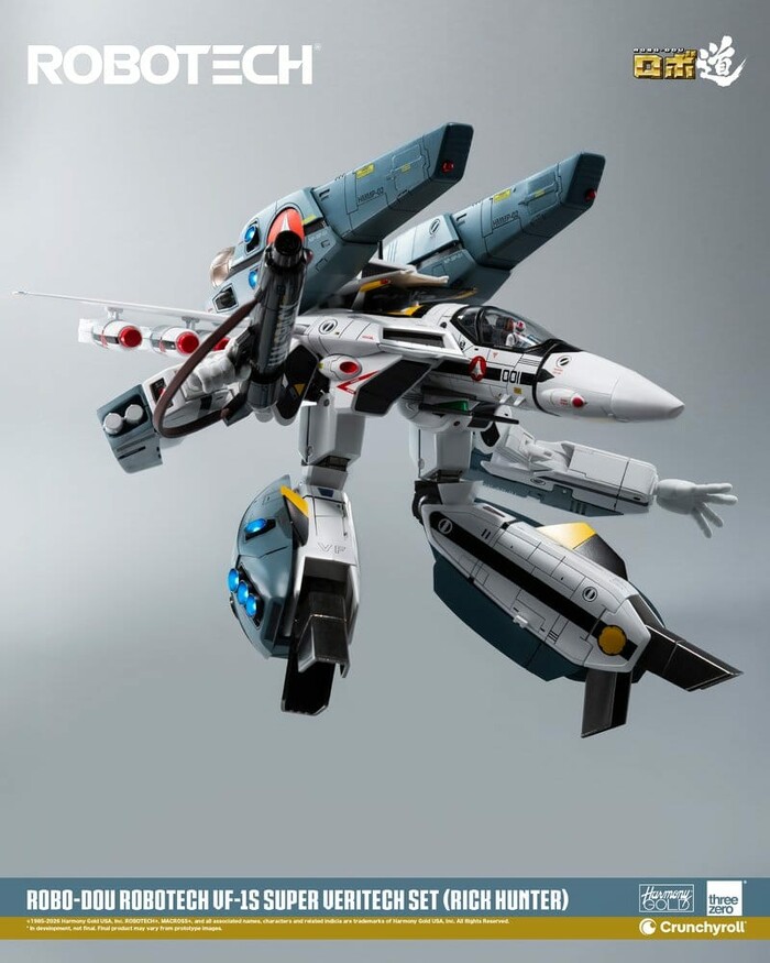 MACROSS - ROBOTECH - VF-1S Super Veritech Set Rick Hunter Robo-Dou Action Figure