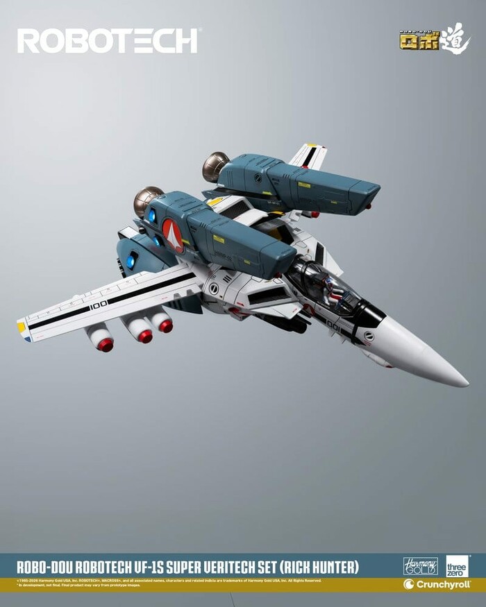 MACROSS - ROBOTECH - VF-1S Super Veritech Set Rick Hunter Robo-Dou Action Figure