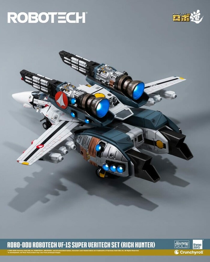 MACROSS - ROBOTECH - VF-1S Super Veritech Set Rick Hunter Robo-Dou Action Figure